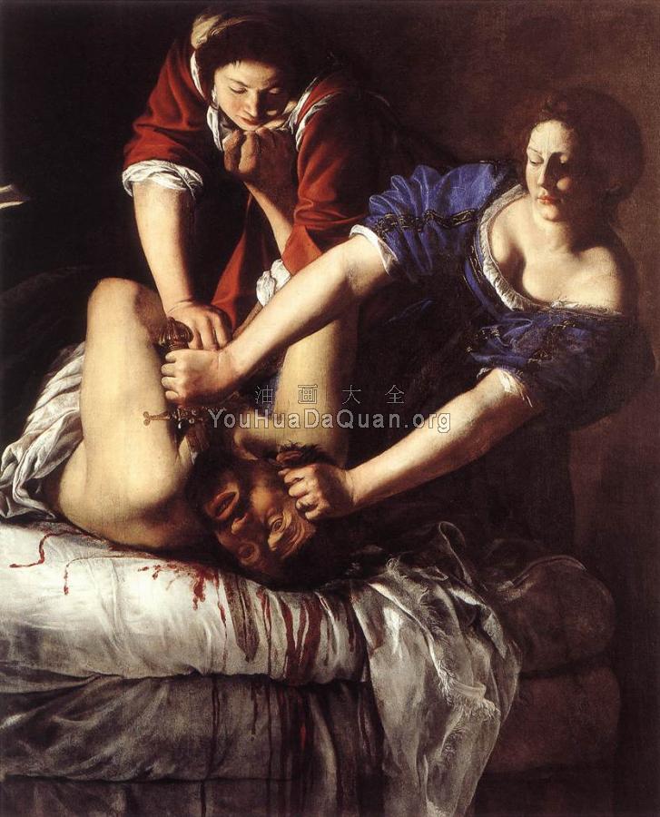 Judith Beheading Holofernes - 阿特米西亚·真蒂莱斯基